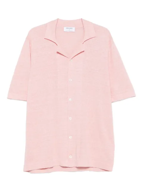 Gran Sasso short-sleeve button shirt Pink 5718418637220