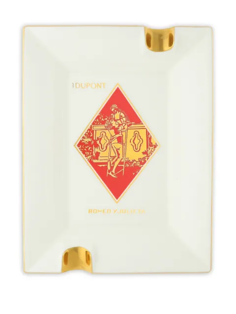 S.T. Dupont logo-print ashtray White 006450