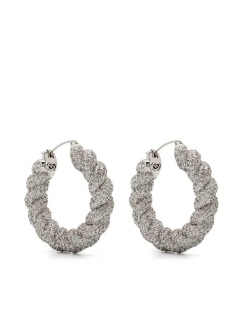 Eddie Borgo rope hoop earrings Silver ER9000P