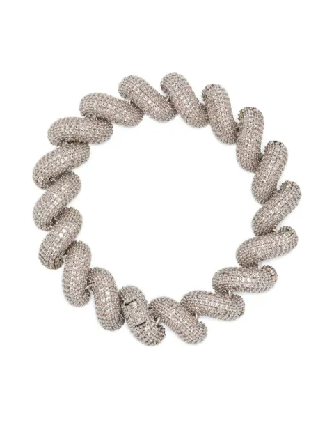Eddie Borgo Torsade pavé bracelet Silver BR8997P