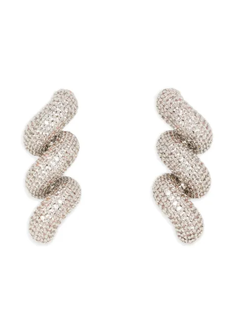 Eddie Borgo Rope pavé earrings Silver ER8999P