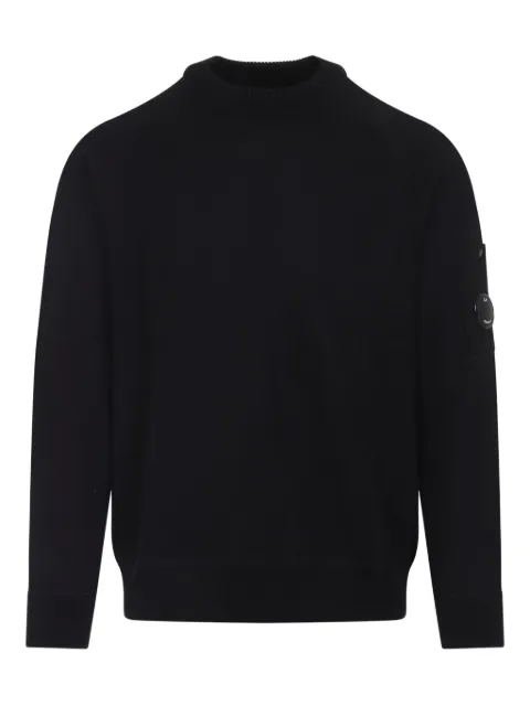 C.P. Company pocket-detail wool-blend sweater Black 19CMKN198A110468A999