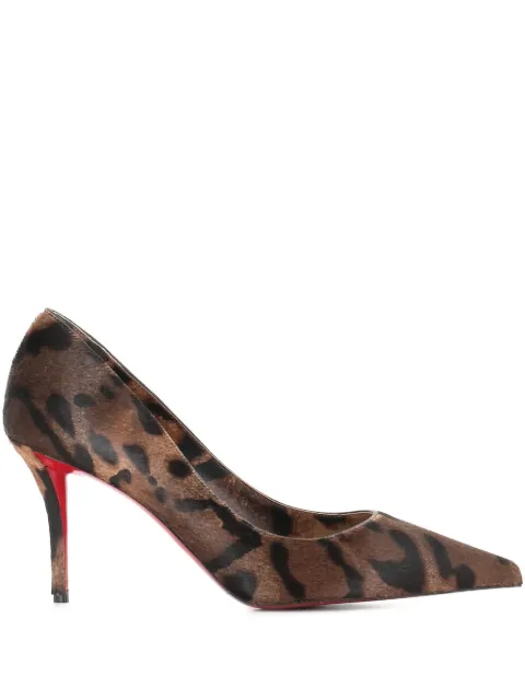 Christian Louboutin leopard-print stiletto heeled pumps Brown MISSZ80PONY