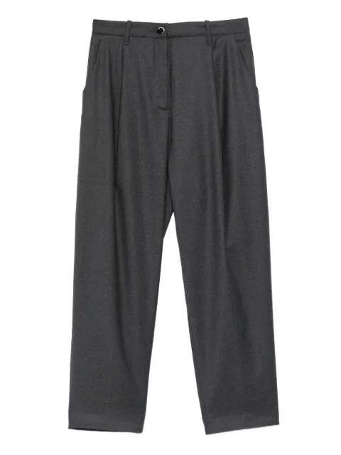 Nine In The Morning pleat-detail trousers Grey JAI05