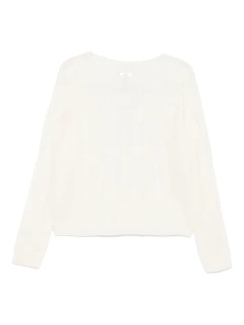 LIU JO cable-knit cropped sweater Neutrals MF5489MA60Q