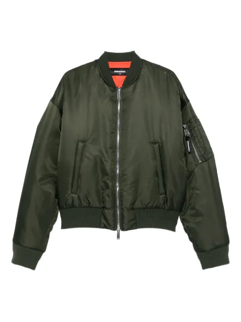 DSQUARED2 zip-front bomber jacket Green S71AN0645S53148