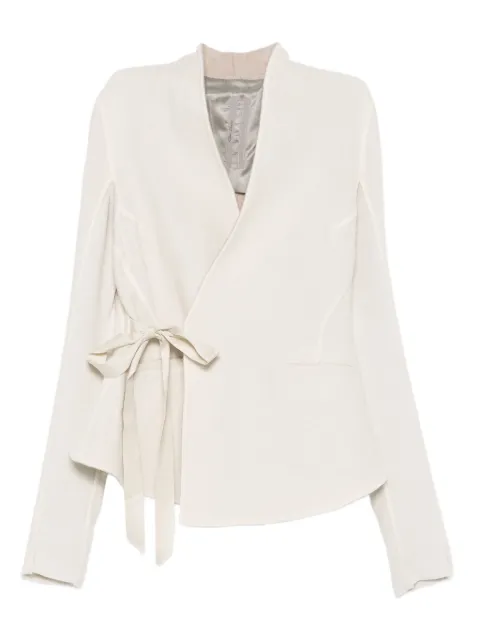 Rick Owens wrap-tie cardigan White RP02E4707DBC44