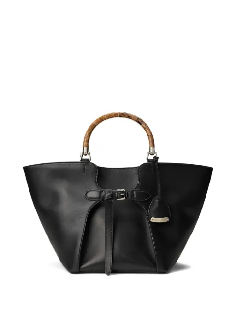 Ralph Lauren Collection medium leather tote bag Black 435977825003