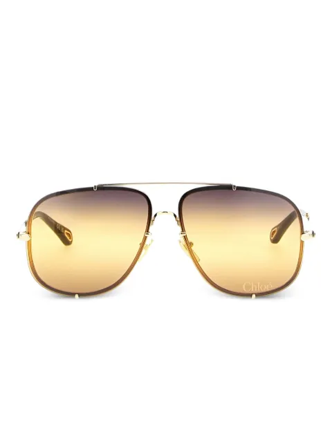 Chloé Eyewear pilot-frame sunglasses Gold CH0348S004
