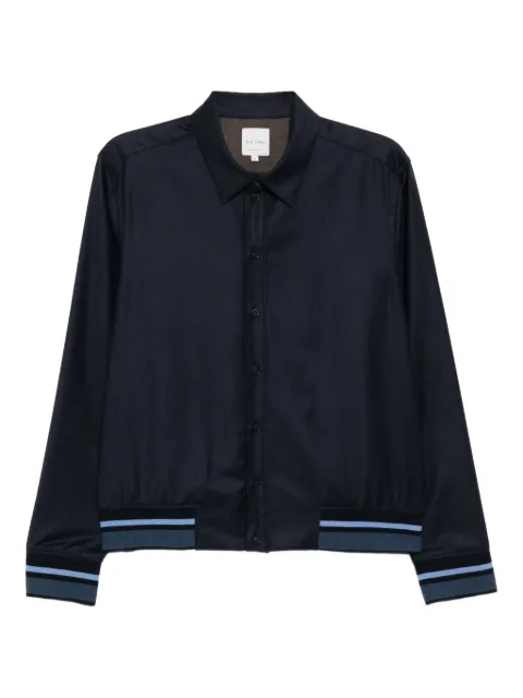 Paul Smith striped shirt jacket Blue M1R675ZT0010947B