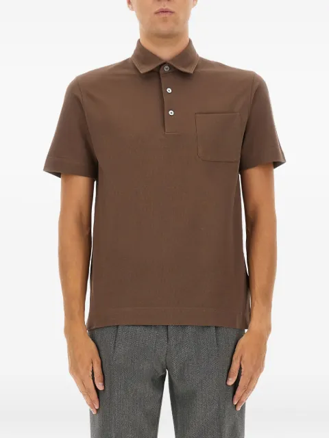 Zegna pocket polo shirt Brown UG392A2G752M06