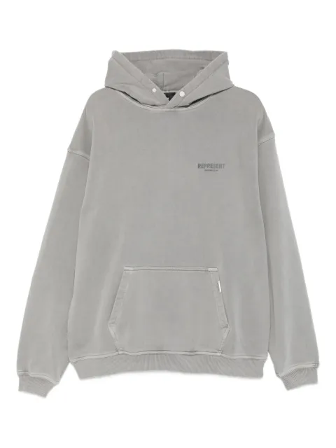 Represent logo-print hoodie Grey OCM4111348