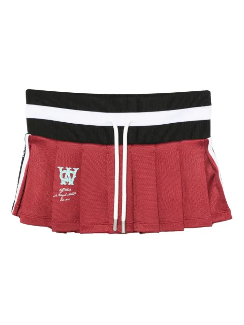 Off-White pleated drawstring skirt Red OWCN001F25JER0012670
