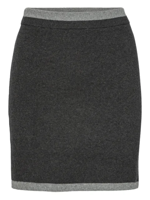 ROTATE BIRGER CHRISTENSEN cotton mini skirt Grey 1149043086