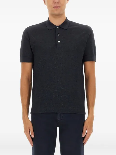 Zegna buttoned polo shirt Blue UG381A2G740B09