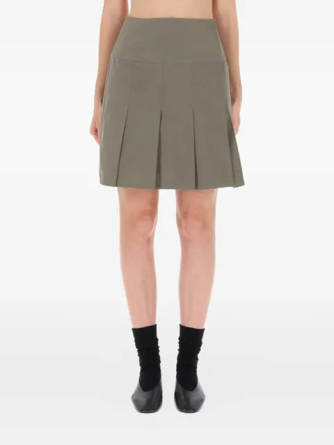 OUR LEGACY pleated mini skirt Green W4254GSSOLAROSAGETIDECOTTONNYLON