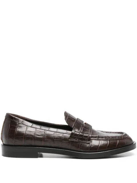 Roberto Festa Xander crocodile-effect loafers Brown XANDERCOCCO