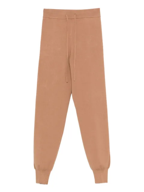 TWINSET drawstring-cuffed trousers Brown 252TP340812605