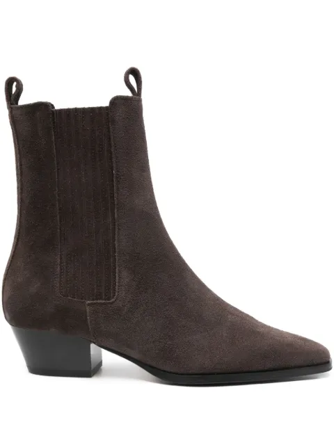 Aeyde 40mm Agata suede boots Brown AGATACOWSUEDELEATHER