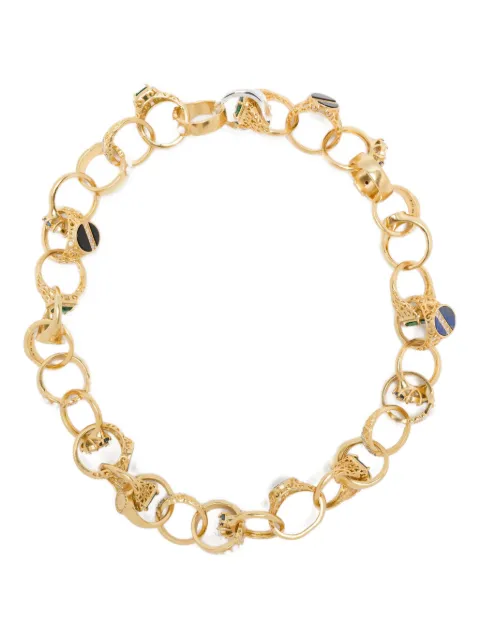Medea Edwardian ring-chain necklace Gold MDPF25NE01885