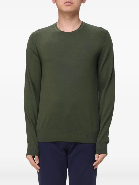 Michael Kors embroidered crew-neck sweater Green CF460F77AP