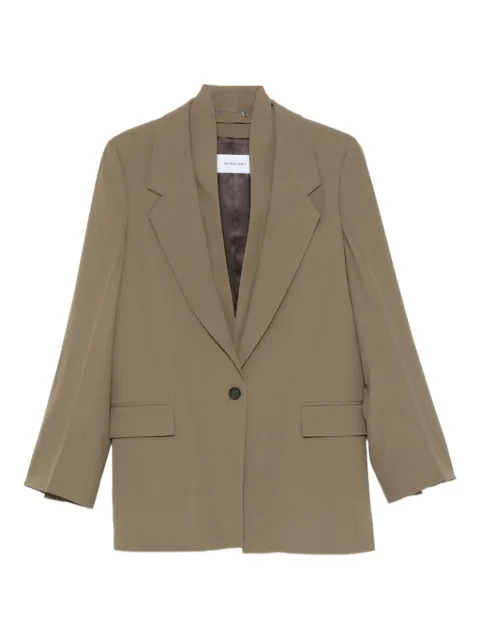 Ferragamo notched-lapel blazer Neutrals 13G722782598
