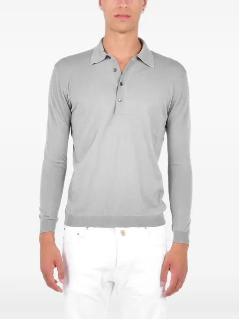 Low Brand long-sleeve polo shirt Grey L1MFW25266730N064