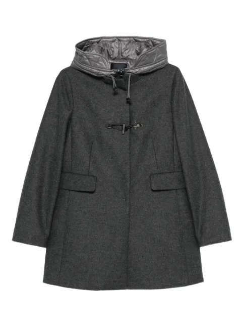 Fay hooded toggle coat Grey NAW59513430