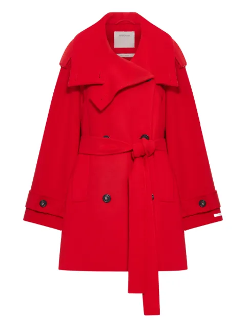 Sportmax belted double-breasted trench coat Red 2522016063600