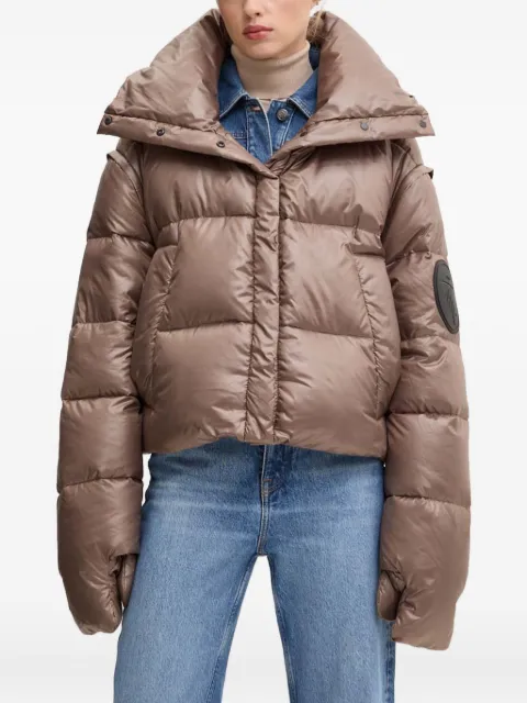 MMC STUDIO Rafo padded hooded jacket Brown RAFO