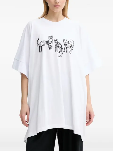 MMC STUDIO tiger-print T-shirt White TIGER
