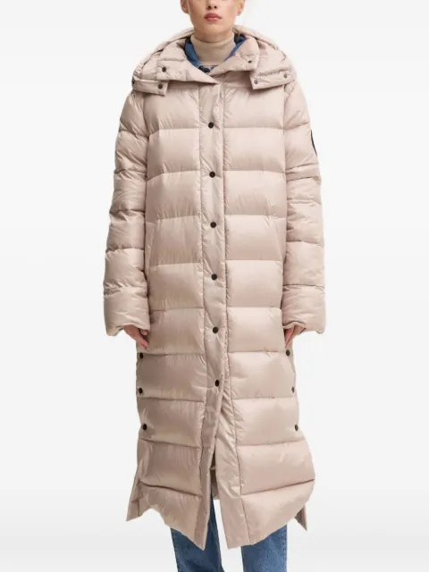 MMC STUDIO hooded padded coat Neutrals ICELAND