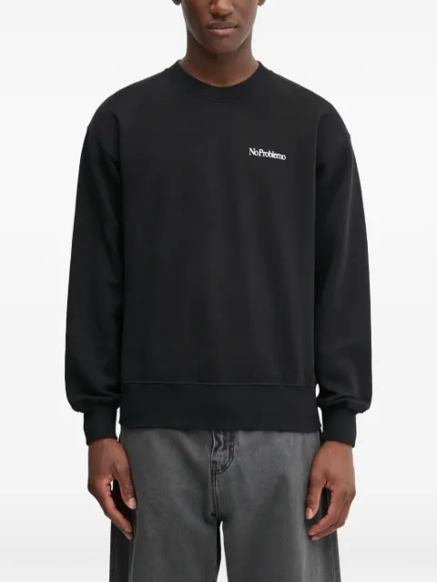 Aries No Problemo crew-neck sweatshirt Black NP2000902
