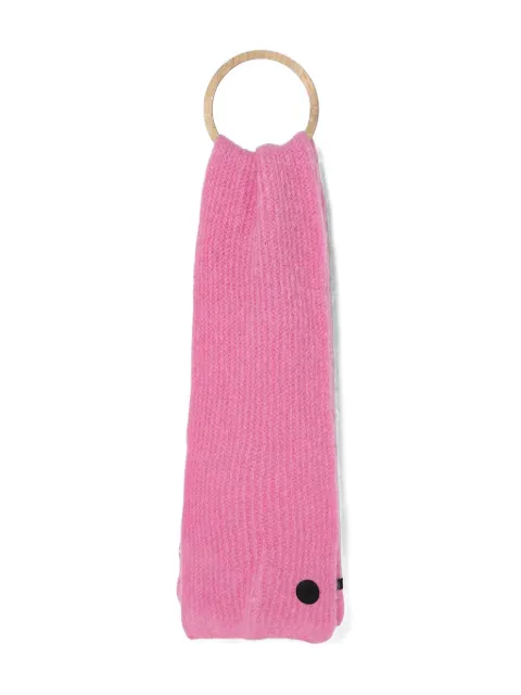 MMC STUDIO logo-motif scarf Pink ELITE