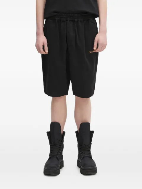 Aries drawstring logo track shorts Black NP3111403