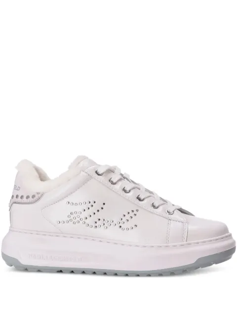 Karl Lagerfeld studded platform sneakers White KL67511