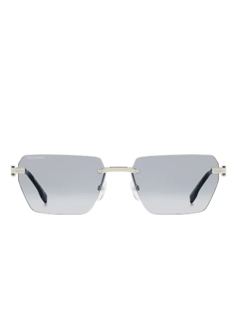 DSQUARED2 EYEWEAR logo-plaque geometric sunglasses Silver D20102SP