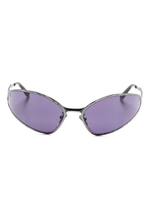 Kuboraum shield-frame sunglasses Silver H33