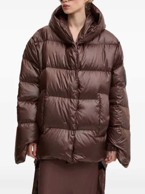 MMC STUDIO Jesso hooded puffer jacket Brown JESSO