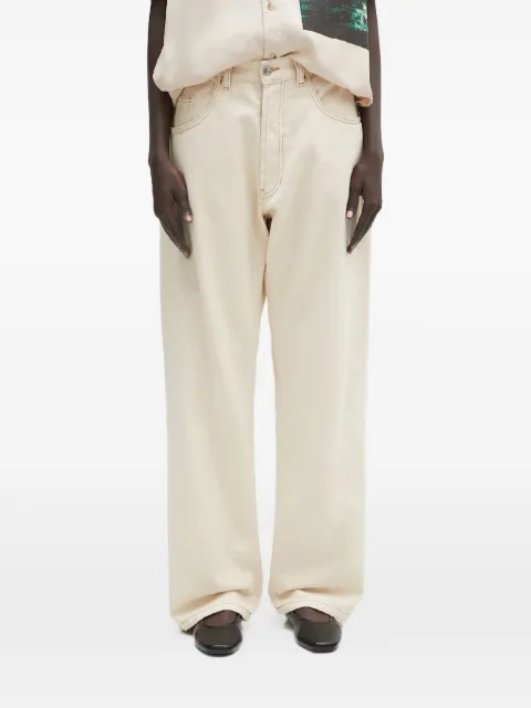 Aries embroidery jeans Neutrals NP3020103