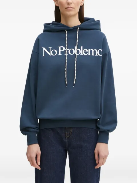 Aries graphic-print hoodie Blue NP2001203