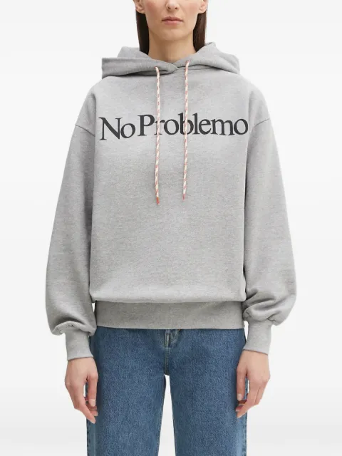 Aries logo-print hoodie Grey NP2001203