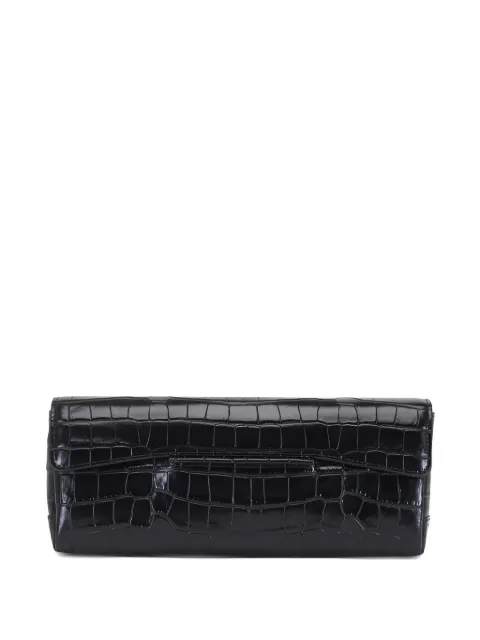 TOTEME soft croco-embossed t-clutch Black 254WAL0080LE0076001