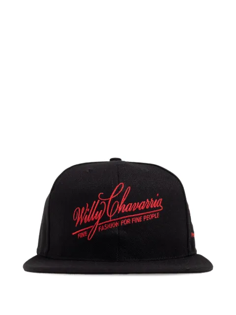 Willy Chavarria logo-embroidered cap Black WCASC0042