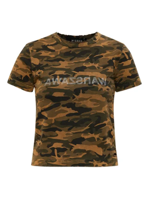 MISBHV camouflage-print T-Shirt Brown 251W137