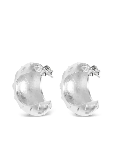 MISBHV textured hoop earrings Silver 251A702