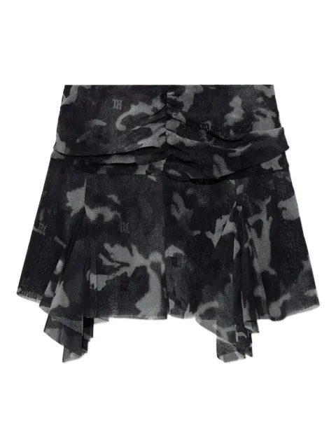 MISBHV ruched tiered skirt Grey 251W853