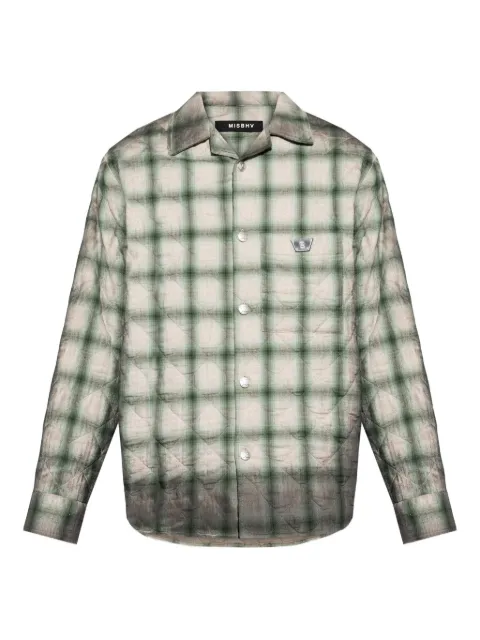 MISBHV checked quilted overshirt Neutrals 251M142