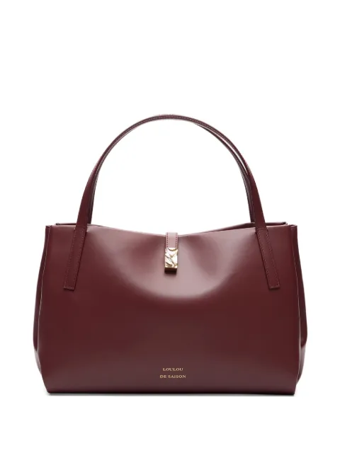 Loulou logo-print leather shoulder bag Red CARYBLACK