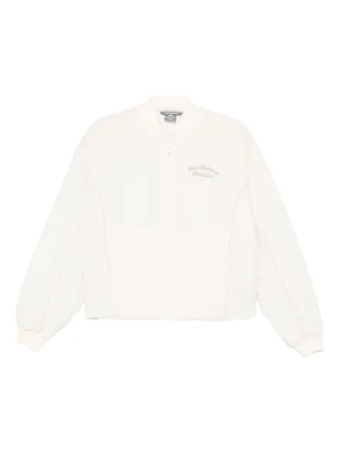 New Balance embroidered zip-up jacket White WJ53502PEF